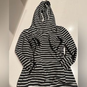 Maternity stripped hoodie with 2 zippers